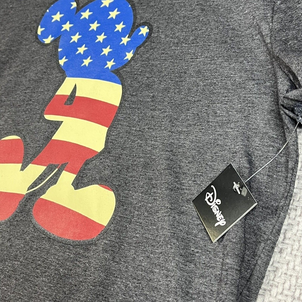 Disney Mickey Mouse Flag T-Shirt USA 4th July American Patriotic Men's Large - Picture 2 of 9